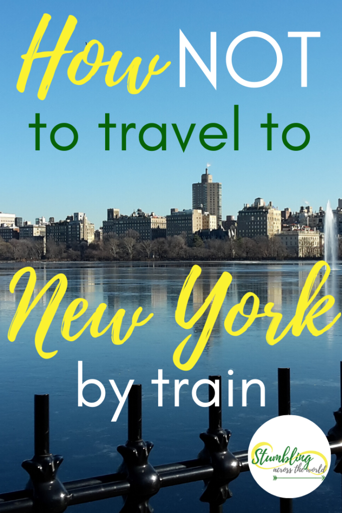 Travel New York Train Pin