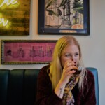 Enjoying a festive tipple Sit and Sip Chichester